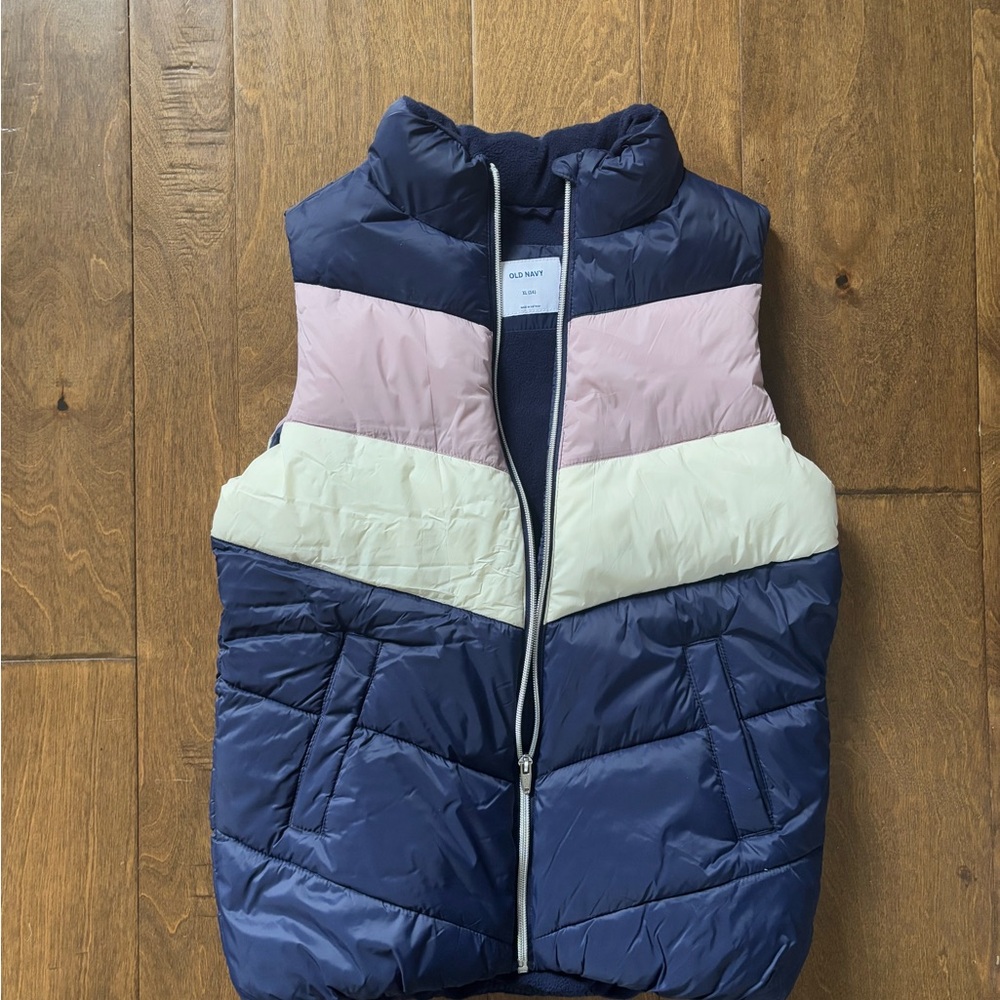 Old Navy Colorblock Puffer Vest